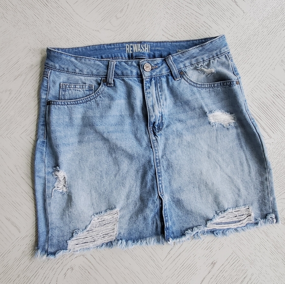 Rewash Jean Skirt - Picture 1 of 5